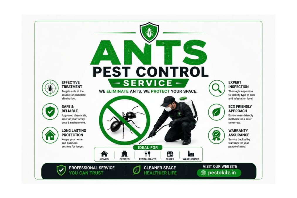 Ants Pest Control Service – Complete Solution for Ant Infestation in Homes and Businesses